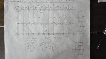 Structure's Beam and Column Layout Plan of Agrani School & College